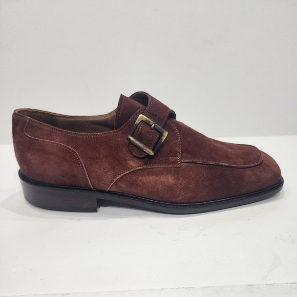 NEW Caporicci MADE IN ITALY Men\'s Dress Shoes Camoscio Rust, Size 10 main image 6